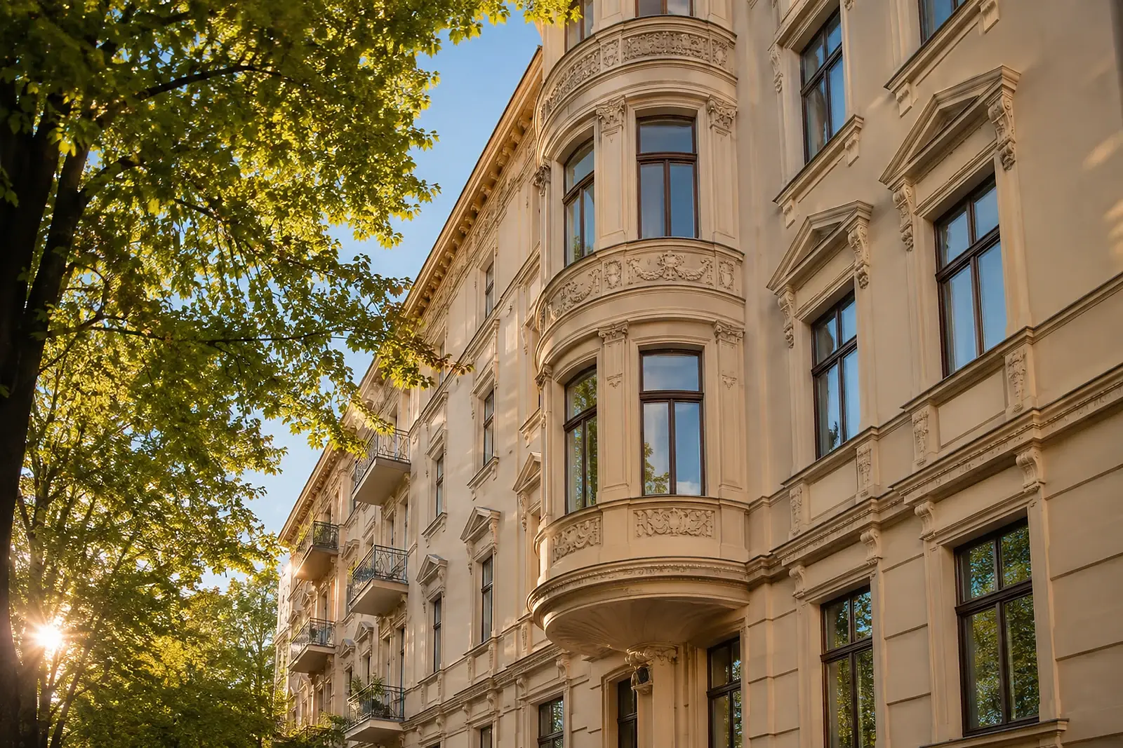Badsanierung in Köthen: Gründerzeitfassade mit Erker